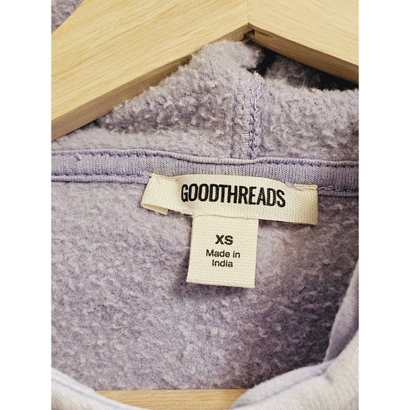 Womans Goodthreads Oversized Purple Hoodie Size XS Lavender NEW - Picture 3 of 10